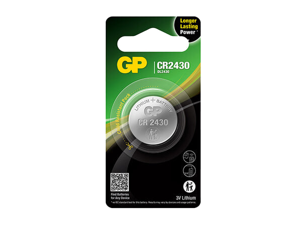 GP Batteri Knappcell CR 2430 - 3V 