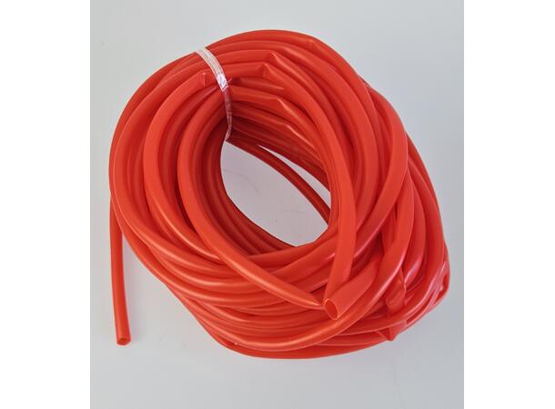 Gummimakk rød 5m kveil 5,5-7mm - For 6/0-8/0 krok 