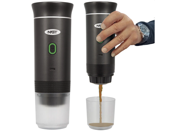 NGT Portable Espresso kaffebrygger Oppladbar - Kapsel og Filterkaffe 