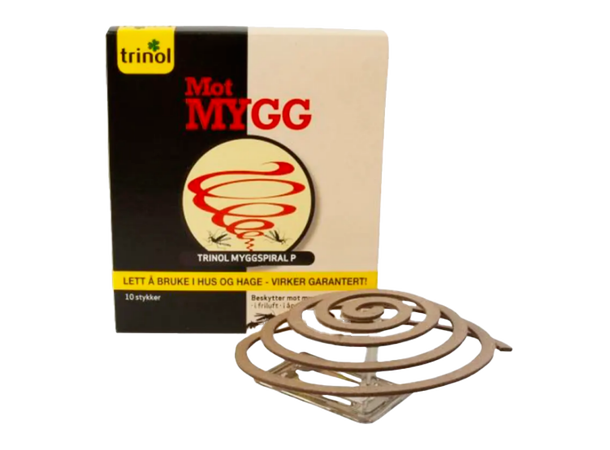 Trinol Myggspiral 10 stk Brenntid 8t - mot flygende innsekter 