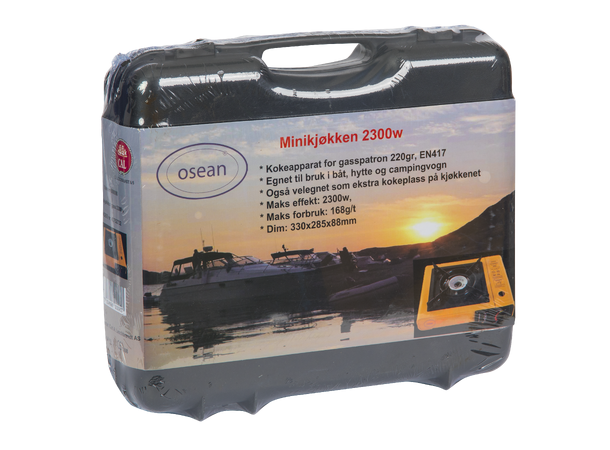 Minikjøkken gass 2300w gul